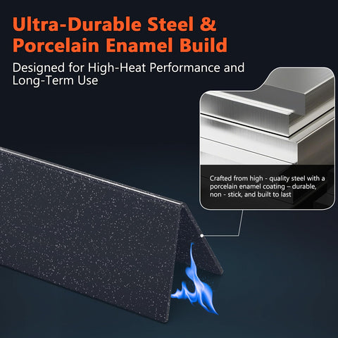 QuliMetal heavy-duty flavorizer bars with snow point coating withstand high heat.
