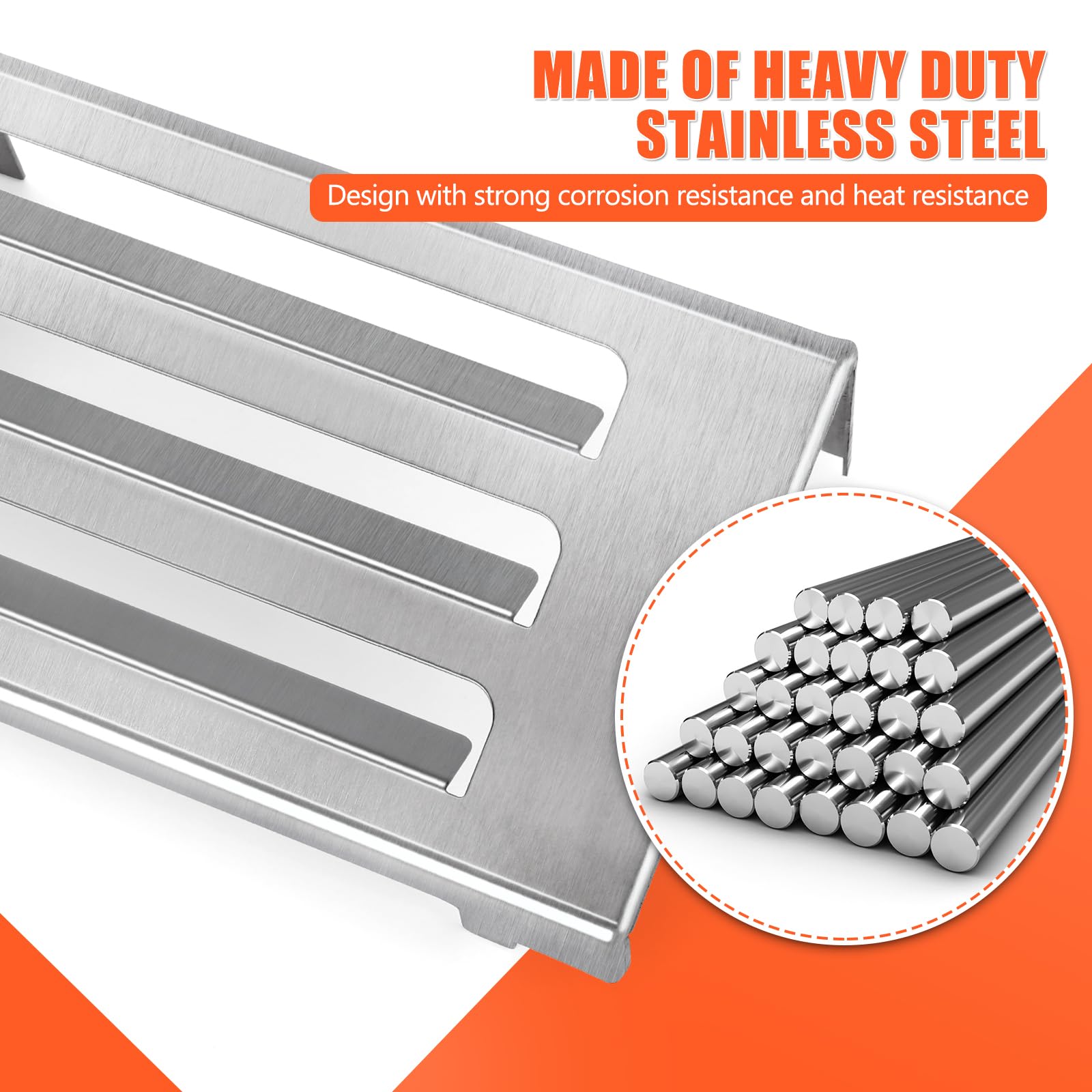 QuliMetal stainless steel deflector detail—non-magnetic and rust-resistant