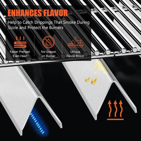 QuliMetal true stainless steel flavorizer bars resist rust and simplify cleaning