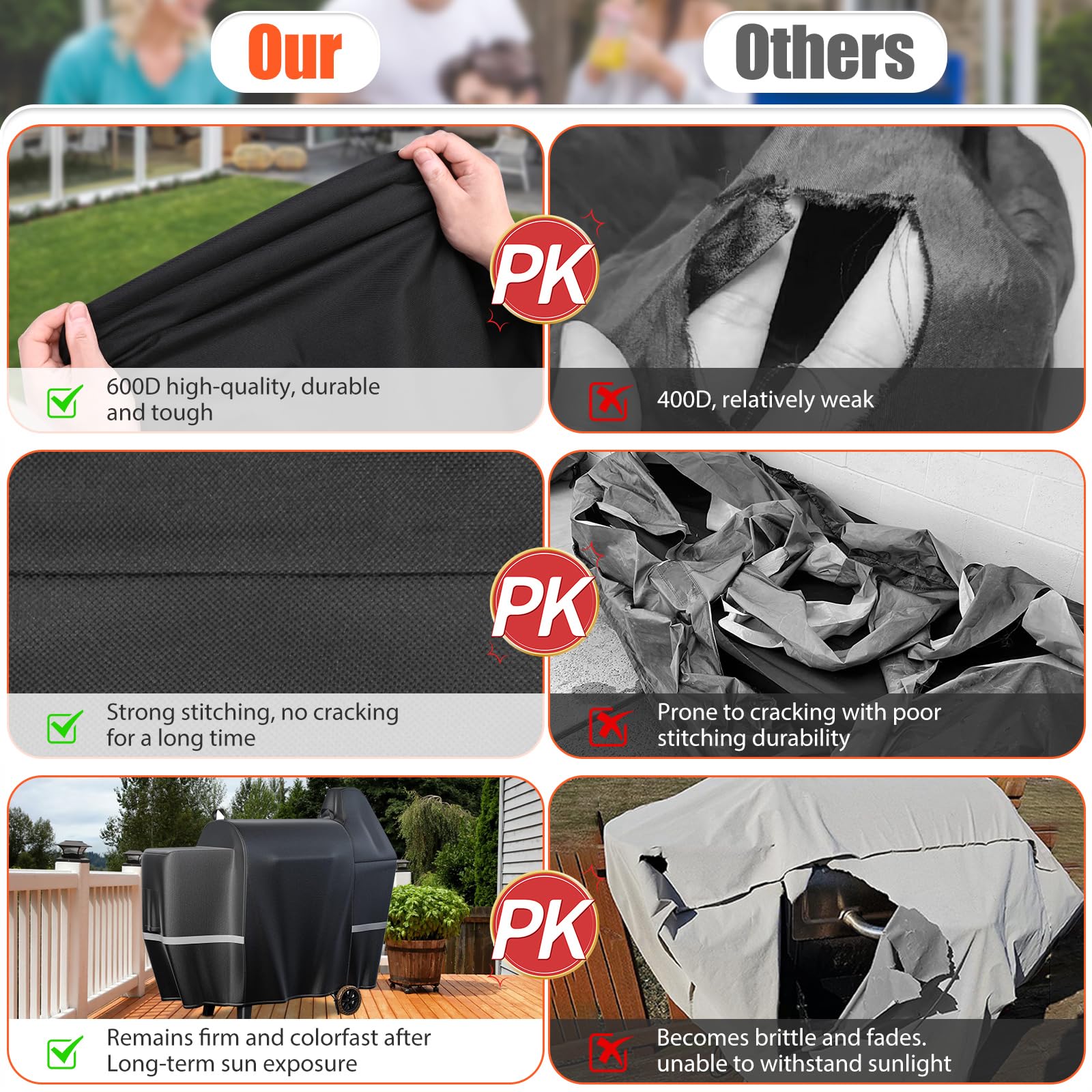 QuliMetal grill cover vents reduce moisture buildup