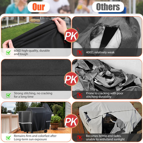 QuliMetal grill cover vents reduce moisture buildup