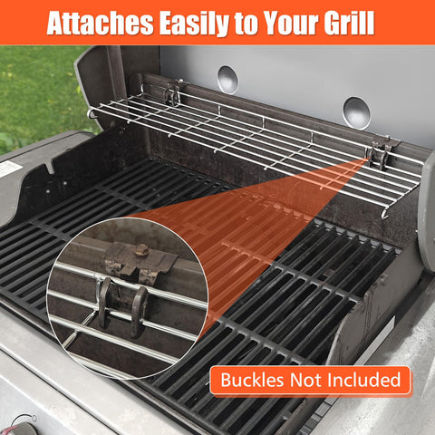 QuliMetal warming rack fits Weber Genesis II 300 series models.
