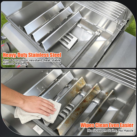 QuliMetal Weber 7636-compatible flavorizer bars offer reliable compatibility and long life