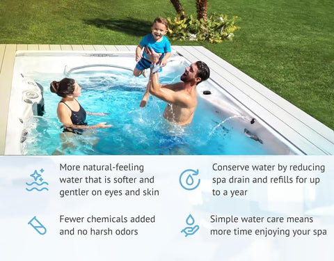 QULV 3-pack packaging for hot tubs up to 600 gallons.