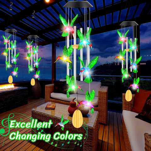 QUNPON wind chime with hook included for easy hanging.