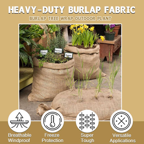 Quobiad burlap DIY crafts roll for rustic, creative projects
