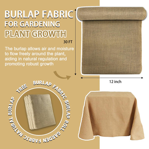 Quobiad burlap garden protection fabric for weather-resistant landscape projects