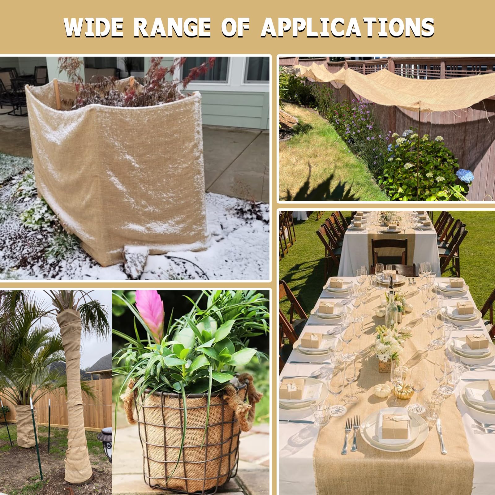 Quobiad burlap natural aroma roll with earthy scent