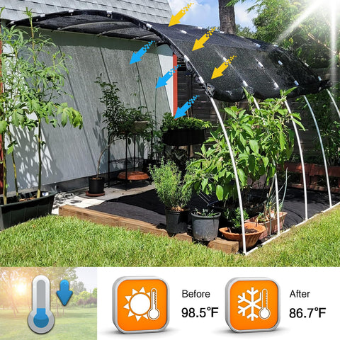 Quobiad shade cloth includes zip ties for quick, secure installation.