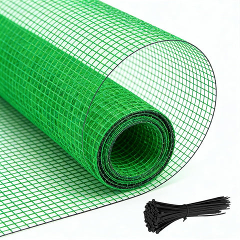 Quobiad Garden Fence 4x30 assembly shows quick setup for temporary garden boundaries.