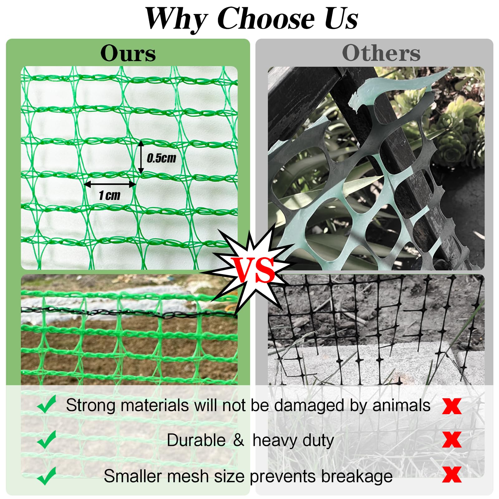 Quobiad Garden Fence edge reinforcement enhances stability during installation.