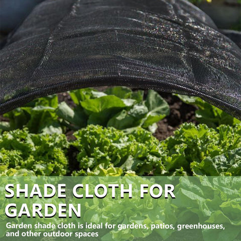 Quobiad UV-blocking shade mesh protects vegetables from sun exposure