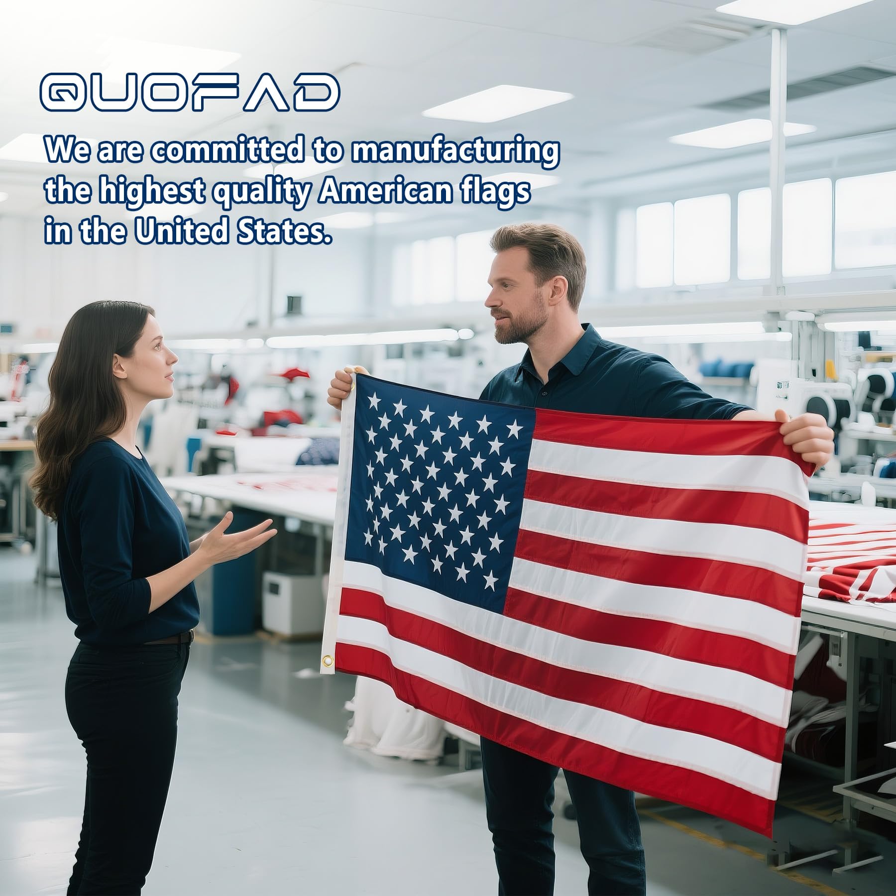 QUOFAD Oxford nylon fabric close-up highlighting strength.