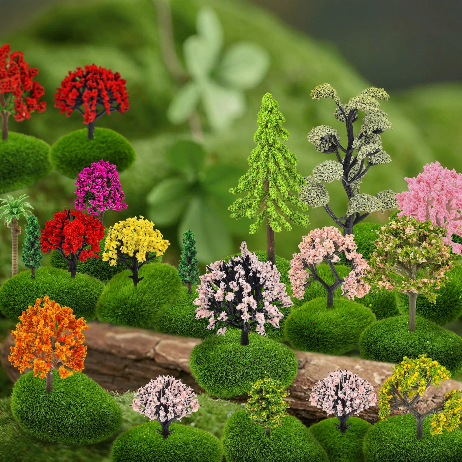 QUOZUO cake topper miniature trees add playful detail to desserts