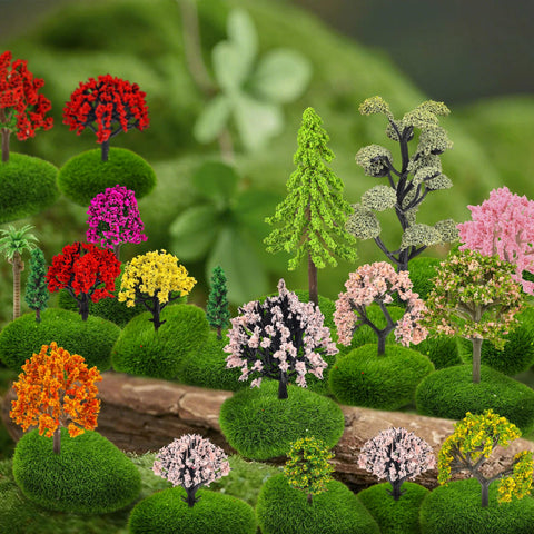 QUOZUO cake topper miniature trees add playful detail to desserts