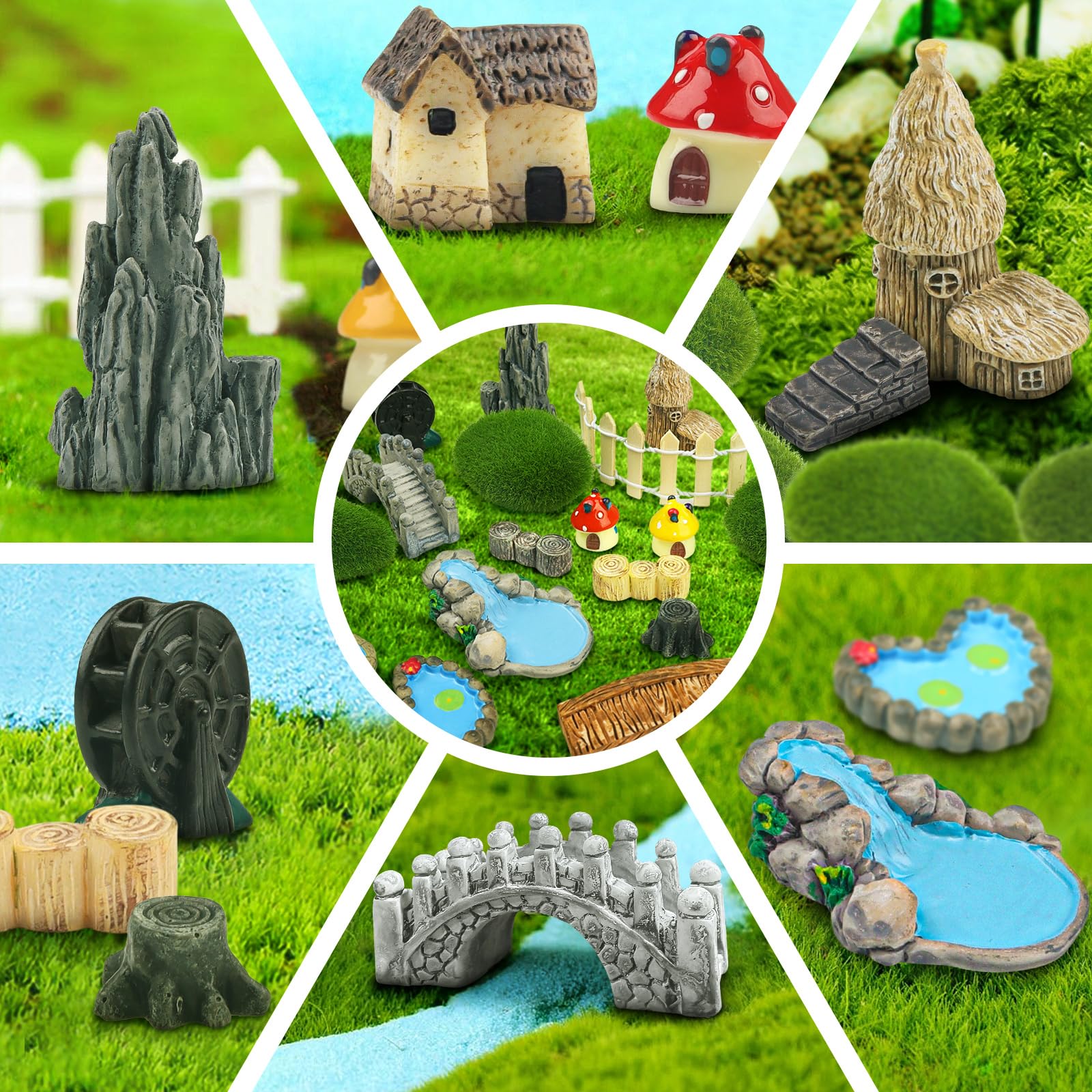 QUOZUO ponds create tranquil water features in miniature gardens