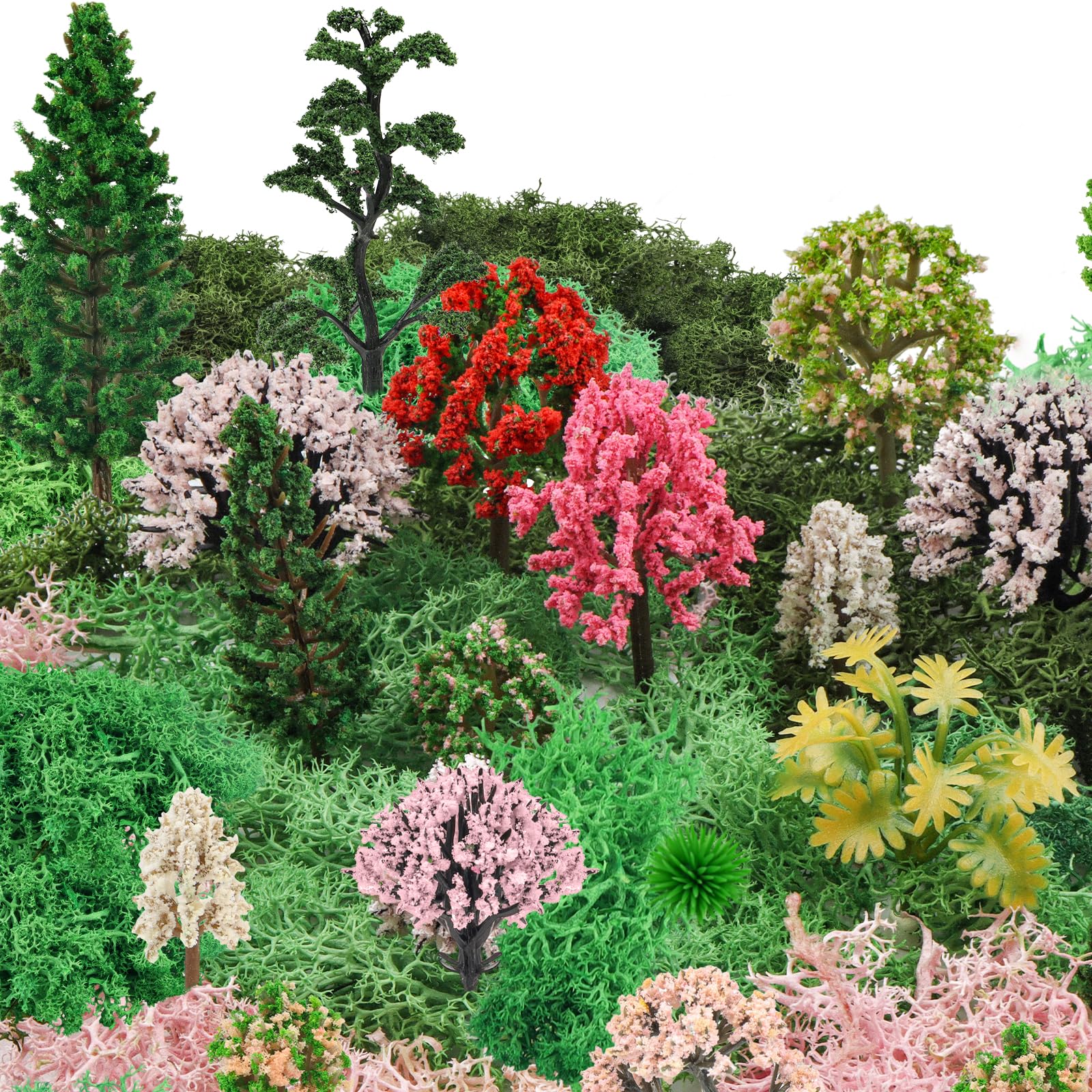 QUOZUO green-dry-grass-moss provides lush ground cover for model landscapes