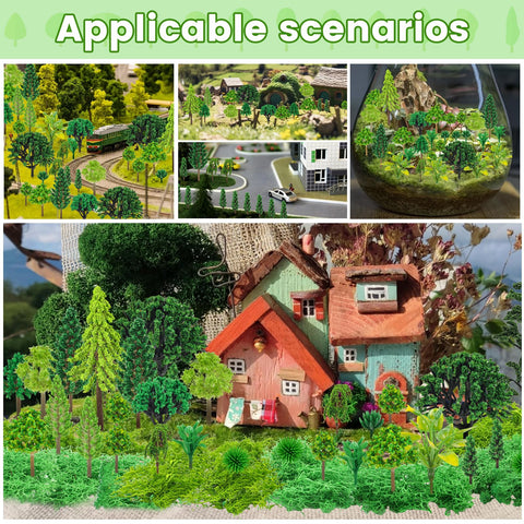 QUOZUO miniature tree branch detail supports realistic micro landscapes.