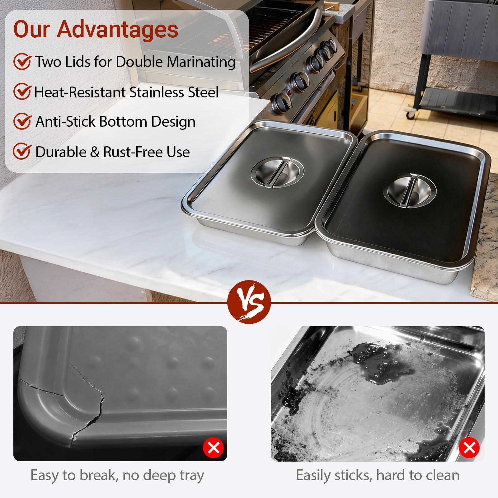 QURAS portable carry system for easy kitchen to outdoor meals.