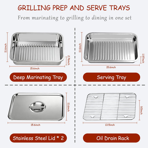 QURAS grill tray lids keep food fresh and protected.