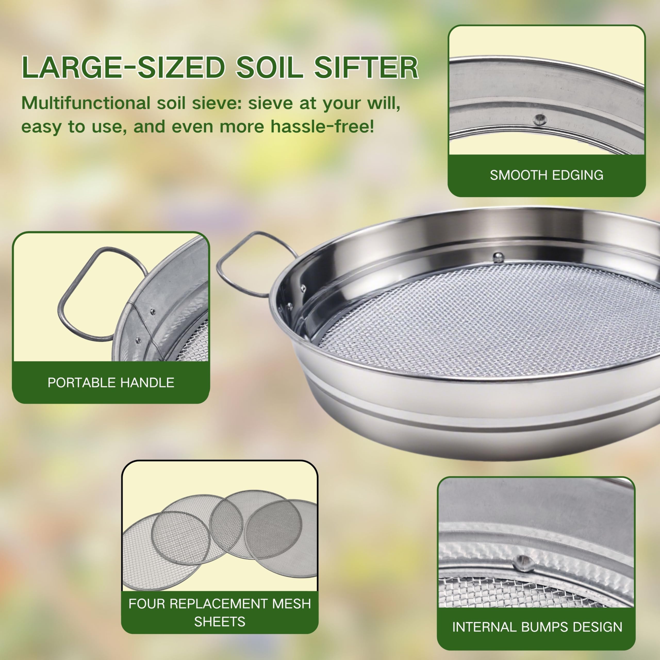 QUTIING easy-grip handles enable comfortable use across various gardening projects.