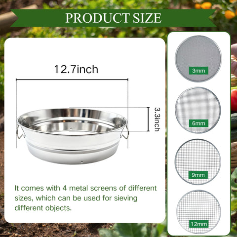 QUTIING soil sifter handles large batches, saving time during heavy batch processing.