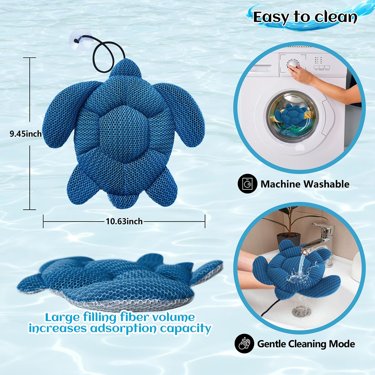 Quttisay 3D air grid hot tub absorber maximizes surface contact with water.