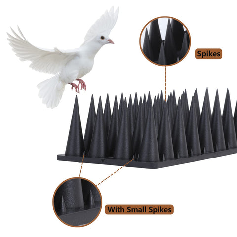 Quunoot Bird Spikes use ABS durable material to withstand rain and sun.
