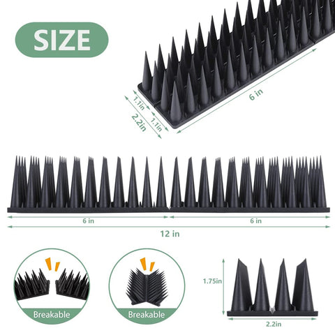 Quunoot ABS material keeps spikes rust-free and weather-ready.