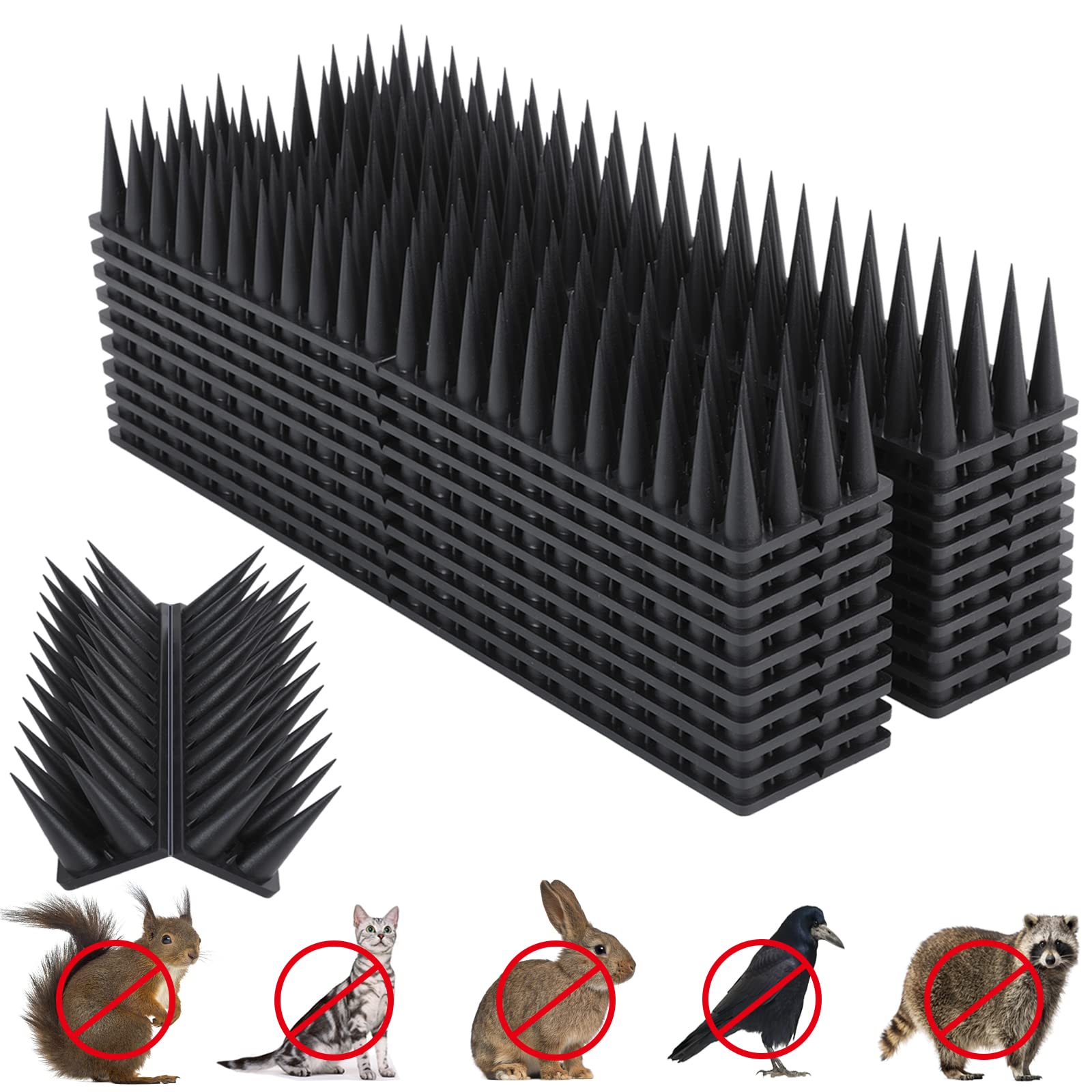 Quunoot Bird Spikes on a fence installation deters pigeons effectively.