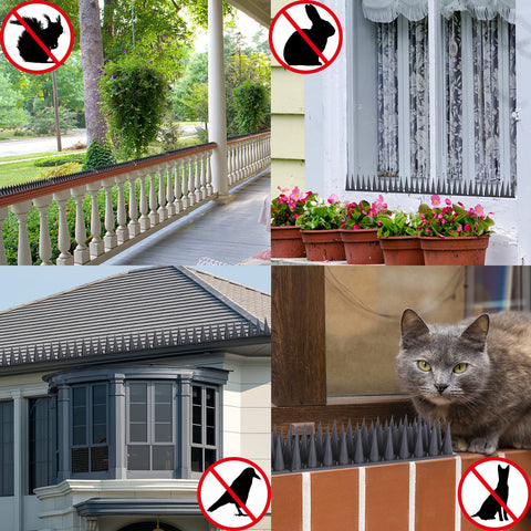 Quunoot bird spikes withstand harsh weather for year-round use.