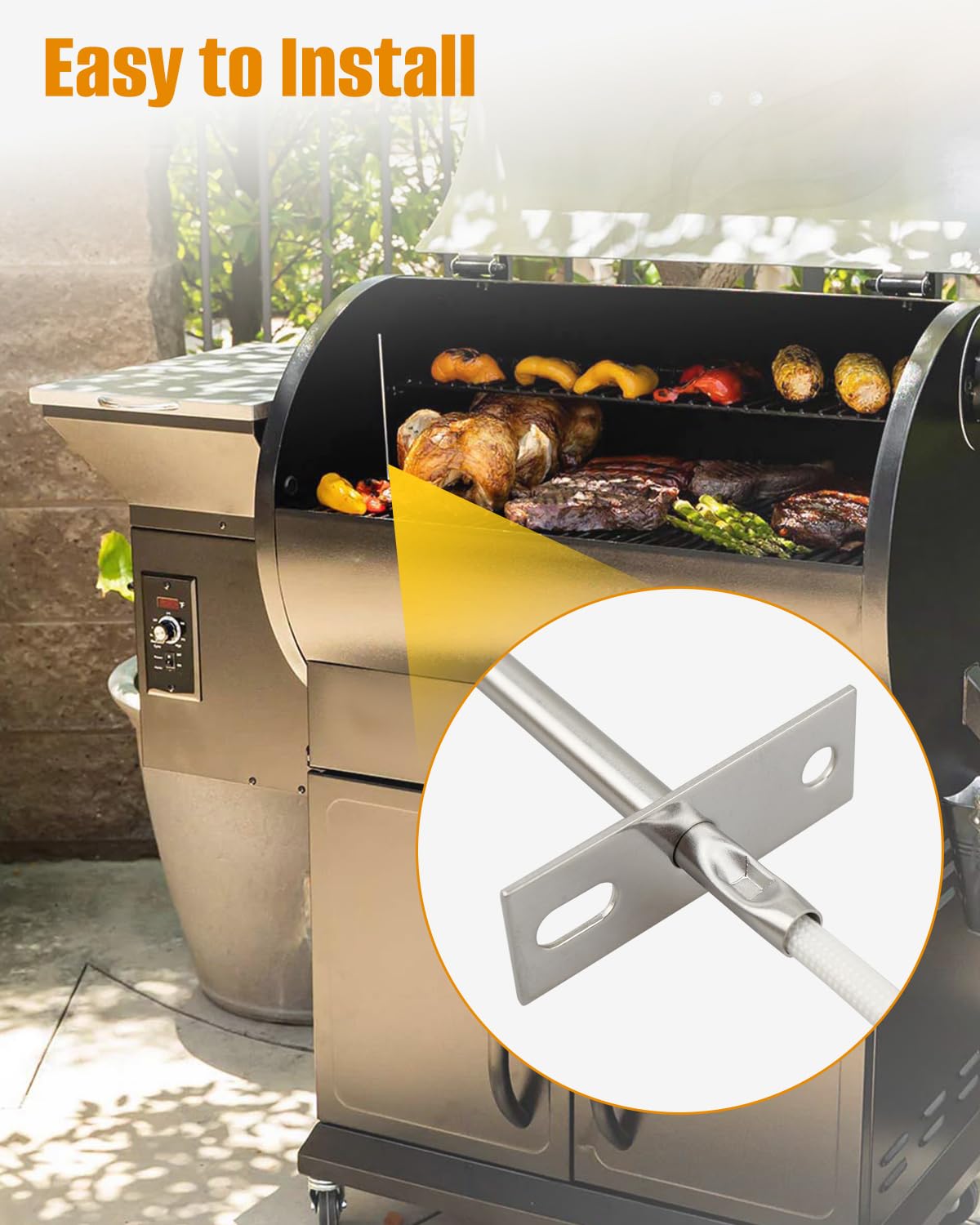 Quwfesudy durable pellet grill probe supports reliable long-term use.