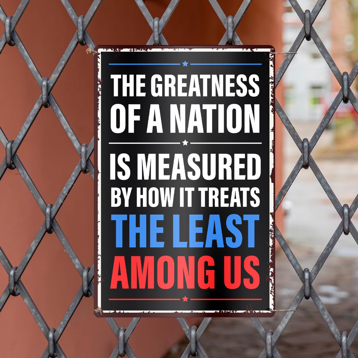 QVUXZ Greatness of a Nation yard sign outdoor use emphasizes weather-resistant metal
