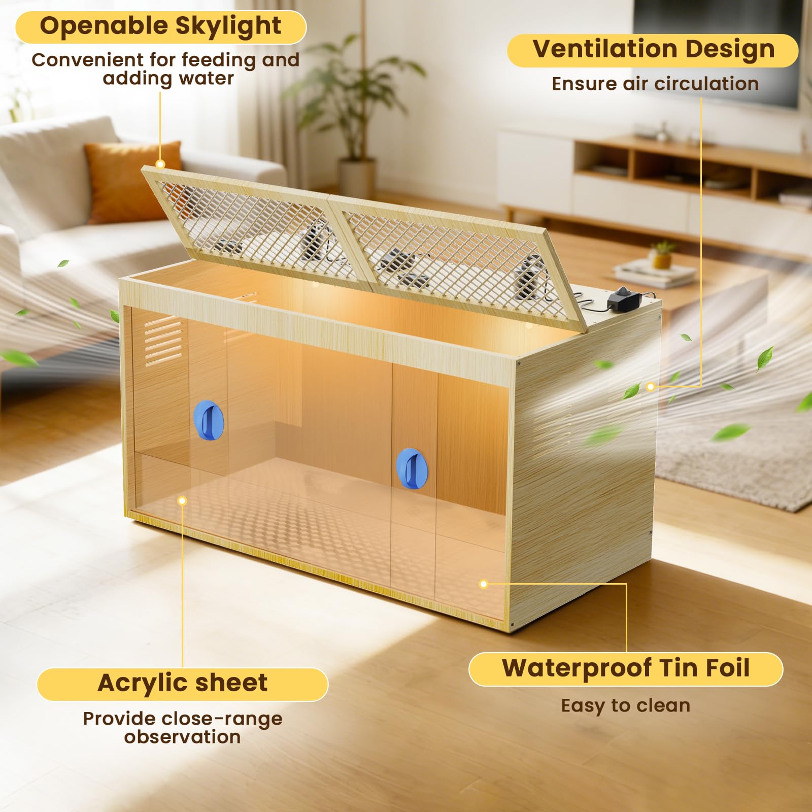 QVVCOOP feeder and waterer kit included with the brooder