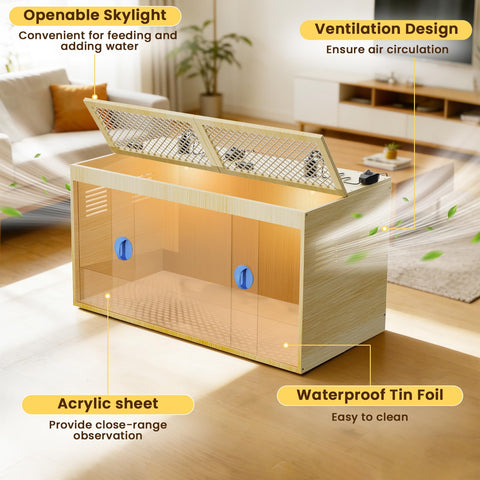 QVVCOOP feeder and waterer kit included with the brooder
