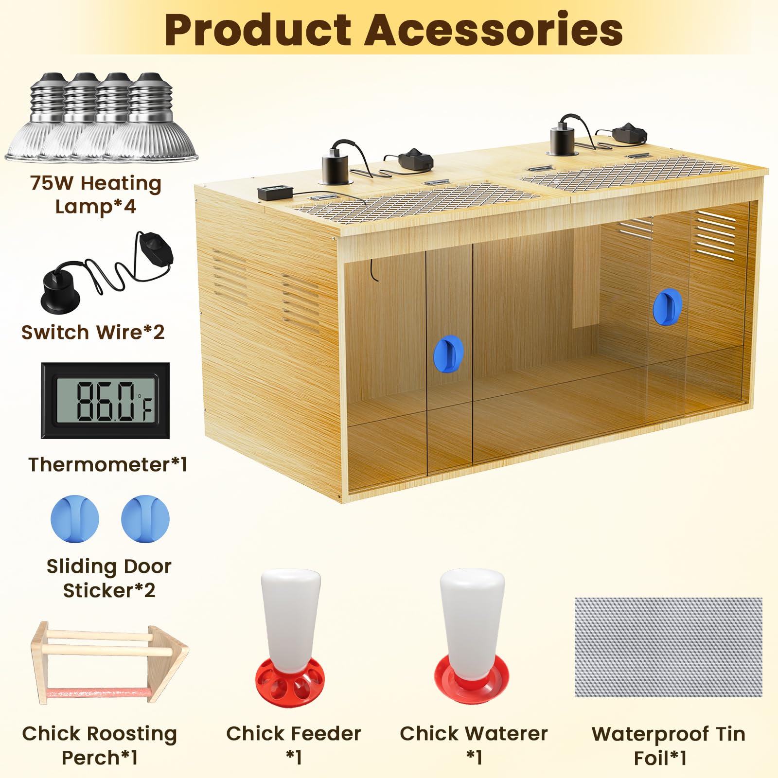 QVVCOOP thermometer in brood box for consistent temperature monitoring