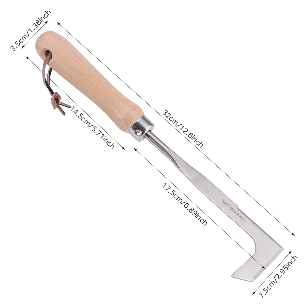 QWLWBU Crack Weeder with L-shaped blade ready to slice stubborn weeds.