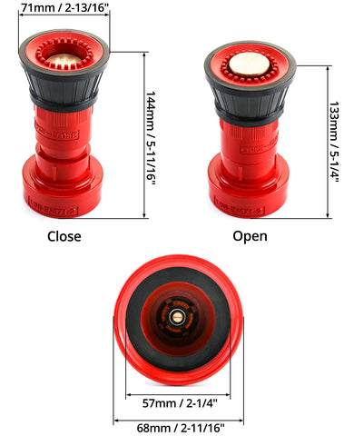 QWORK 2in NPSH/NPT thread compatibility with standard hoses.