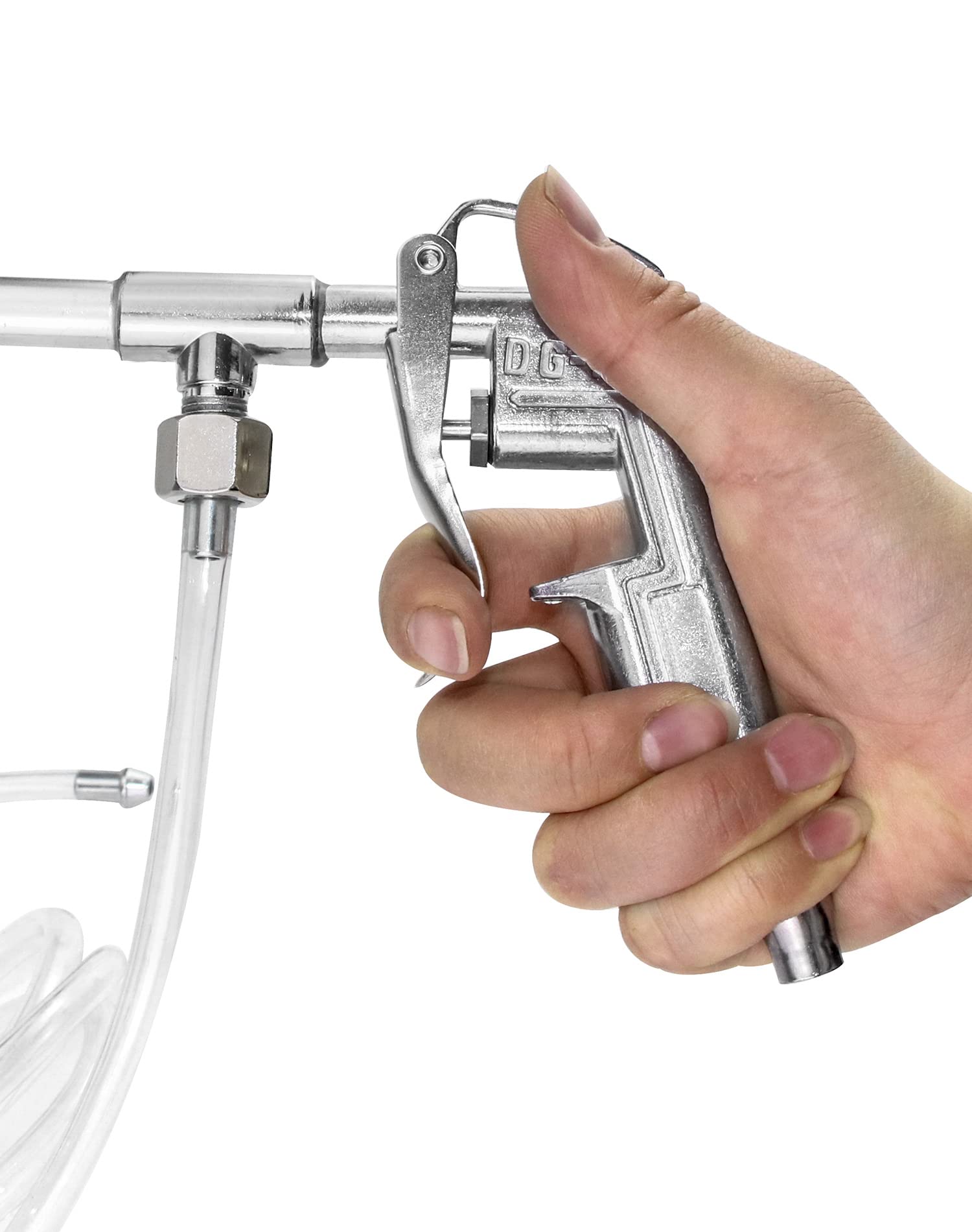 QWORK 1/4-inch air inlet enables quick compressor hookup
