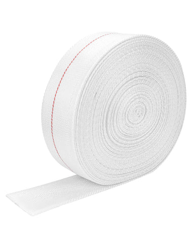 QWORK backwash hose coiled for easy storage and quick setup