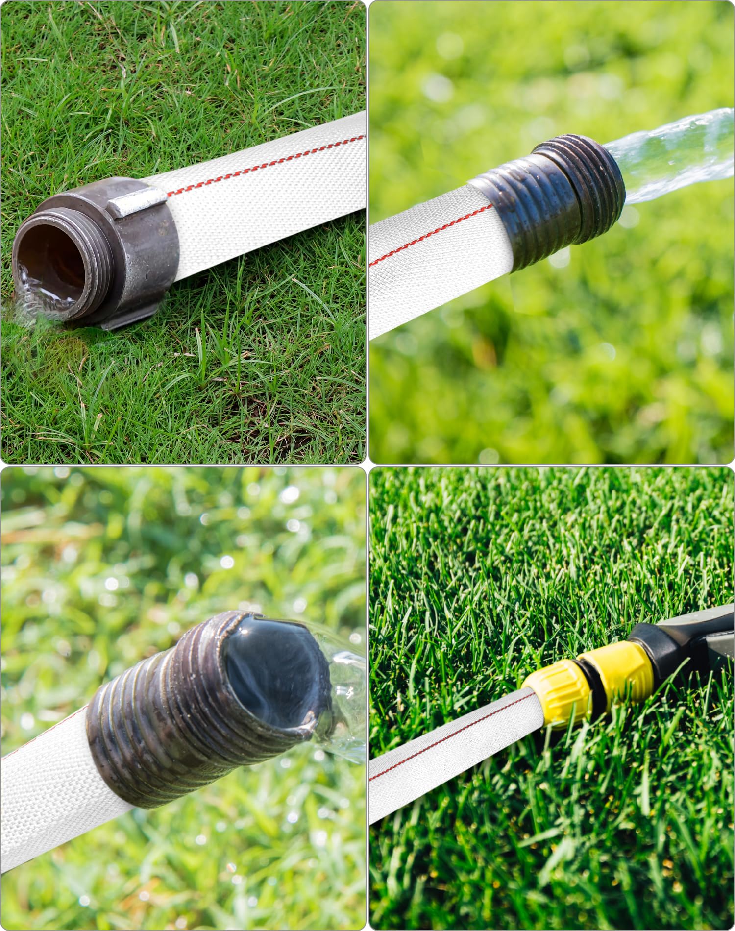 QWORK backwash hose polyester outer layer for durable outdoor use