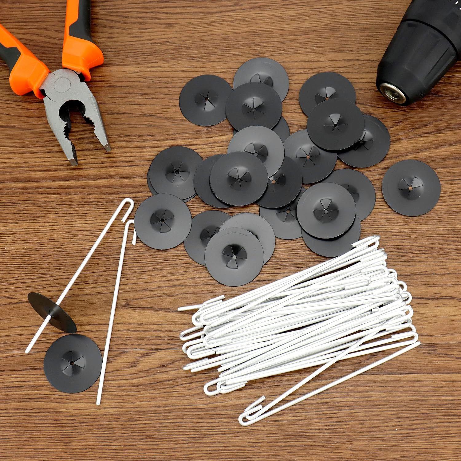 QWORK clips compatible with bird wire and pigeon fencing setups