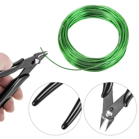 QWORK Bonsai wire 1.5mm black roll strengthens mid-size branches.