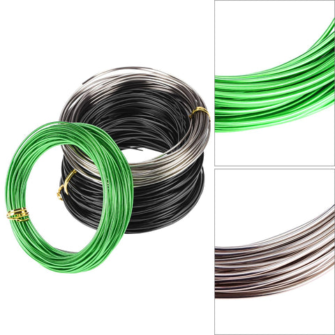 QWORK Bonsai wire 2.0mm black roll for thicker limbs and sturdy hold.