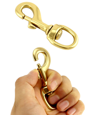 QWORK brass snap clip eyelet securely holds flags and accessories.