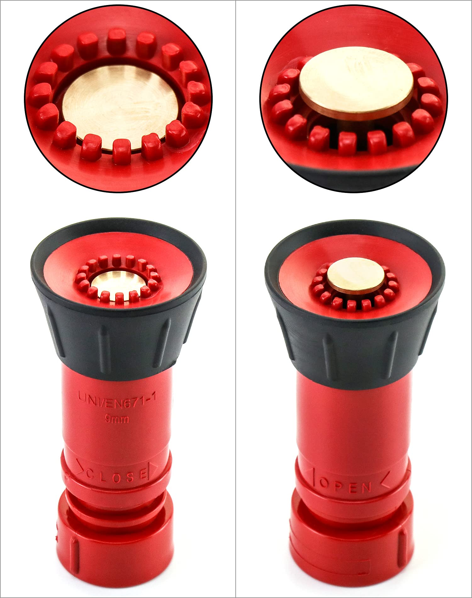 QWORK brass stem and polycarbonate shell resist corrosion for long-term use.