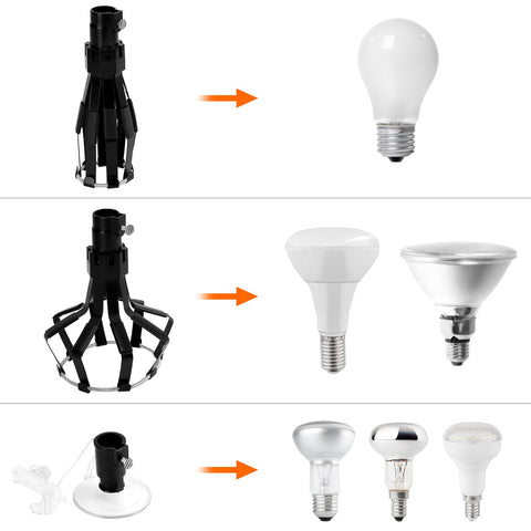 QWORK standard bulb changer for common sockets and LED bulbs