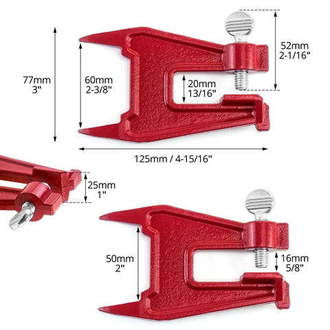 QWORK Chainsaw Stump Vise paint-finish protects in tough environments