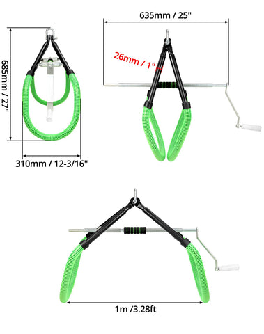 QWORK cow hip lift side view with adjustable pitch for versatile positioning