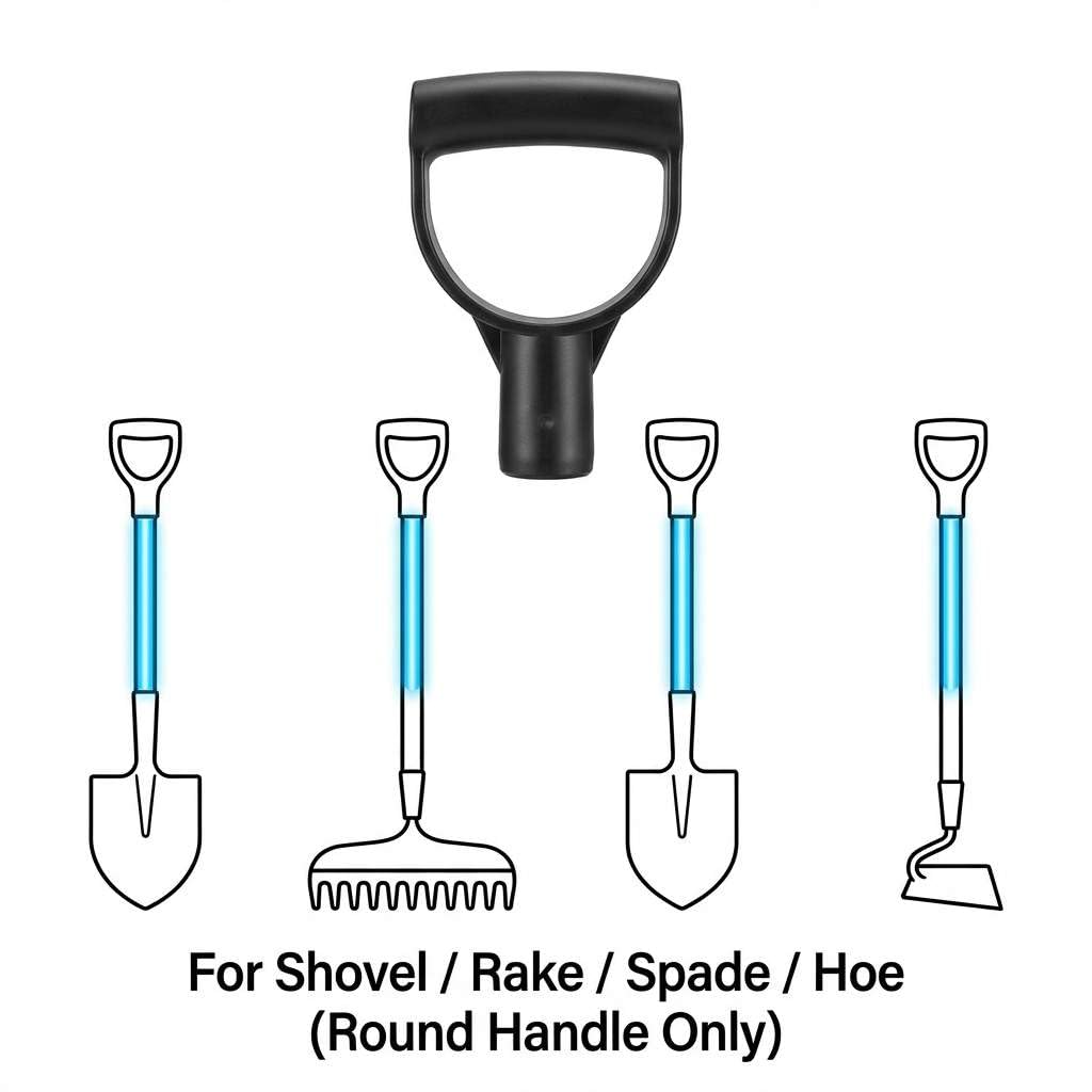 QWORK D grip handle ships as a four-pack; screws not included.